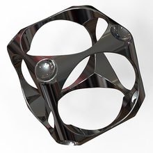 çok kübik yüzük eksenel takı mücevher küp matematik modern 3d print model - Mito3D