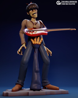 murdoc clint Eastwood gorillaz homme musique Masculin 3d print model - Mito3D