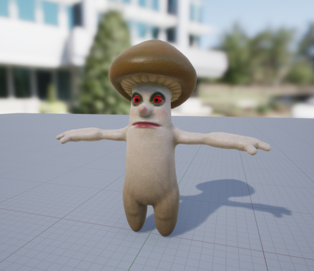 mushroom 1 free character personage fairy cartoon 3D print model - Mito3D