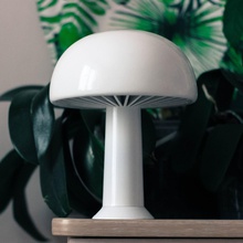 champignon lampe de table 3d pour imprimer le modèle gratuit blanc la lumière les champignons kid chambre à coucher interrior maison l'éclairage enfants nature mobilier table-lampe 3d print model - Mito3D