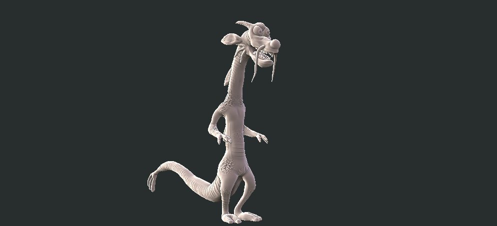 mushu 3d print model in animals 3dexport 3dmodel 3D print model - Mito3D