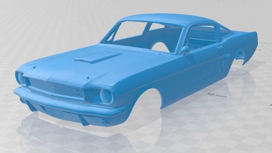 mustang 350gt 1969 imprimible cuerpo del coche ranura scalextric tamiya rc miniz hobby micro 3d print model - Mito3D