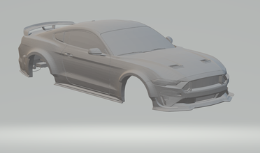 mustang sürüklenme araba 3d yazdır model in araç 3dexport döküm sıcak tekerlekler yuva slotcars arabalar gt gt1 gte süper scx 3d print model - Mito3D