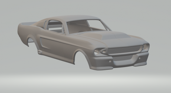 mustang eleanor free vehicle diecast hotwheels slotcar hot wheels toys print race car 3d print model - Mito3D