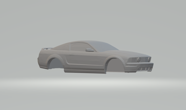 mustang gt 2006 3d print model in vehicle 3dexport diecast hotwheels scx rcmodel radio control cabin tamya scalextric printable shelby 3d print model - Mito3D