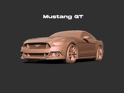 mustang gt 2015 toys car vehicle high poly sport racing track speed drift coupe fastback 6th generation fast muscle 3d print model - Mito3D