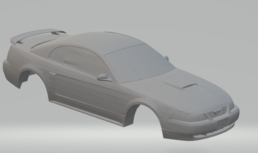 99 mustang gt döküm slotcars yuvası araba hotwheels ml shelby 3d print model - Mito3D