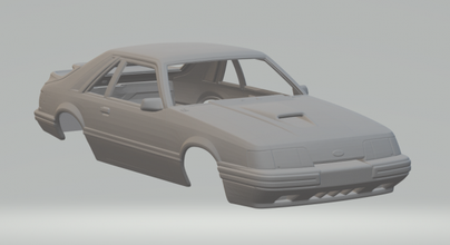 mustang svo 86 3d print model in vehicle 3dexport diecast slot-car slotcar slot car hot hotwheels rc 3d print model - Mito3D