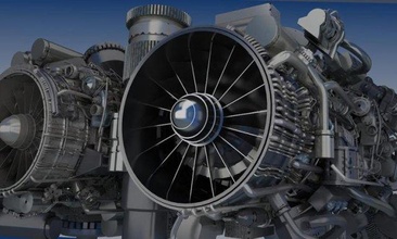 my0071 airplane aircraft engine 3d print model - Mito3D