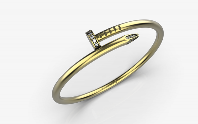 nagel armband 17 größe 3d drucken modell armbänder 3dexport schmuck frauen gold diamant juwel mode ringe anhänger silber design halskette elegant edelsteine hochzeit messe un klopfen 3d print model - Mito3D