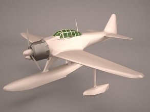 nakajima a6m2 n aereo aerei aeroplani aeromobili a6m2n lavanderia woii Giappone combattimento 3d print model - Mito3D