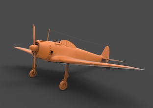 nakajima ki-43 3d print model in vehicle 3dexport max game real-time military aircraft airplane ki43 fighter air force worldwar2 ww2 japan pbr lowpoly mid poly 3d print model - Mito3D
