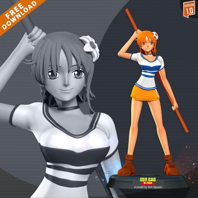 Mobile - One Piece Bounty Rush - Nami - Download Free 3D model by  metooanicet (@metooanicet) [d126daa]