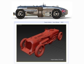 napier railton carrera coche vehiculo vehículo deporte deportivo auto automóvil carreras Railton automovilismo Clásico 1933 formula1 3d print model - Mito3D