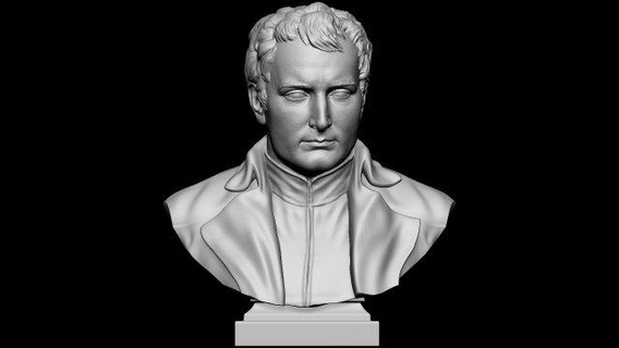 napoleon buonaparte sculpture napoleone emperor military army soldier character history war 1812 french commander political leader revolution bust printable print miniatures 3d print model - Mito3D