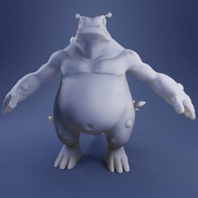 Napolyon canavar 3d Yazdır model hayvan yazdırılabilir oyuncak oyunlar fantezi rpg minyatür yaratık Şirin el yapımı zbrush dev titan mutant karikatür oyuncaklar 3d print model - Mito3D