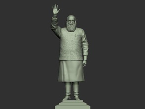 narendra modi 3d impresión modelo in escultura 3dexport arte diseño hombre político dios buda hindú estatua premio campeón interior enólogo decoración estilo 3d print model - Mito3D