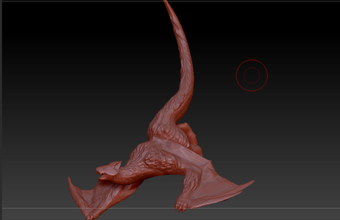 nargacuga 3d print model in sculpture 3dexport monster hunter cazador carnivore extinction mitology imagination 3d print model - Mito3D