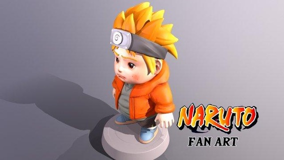 Naruto chibi figure homme anime sasuke Sakura tsunade ninja nendoroïde résine 3dprint 3d print model - Mito3D