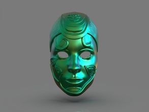 doğal maske 3d yazdır model in 3dexport heykelcik minyatür minyatürler figürinler maskeler maskeli maskeleme mask doğa vatandaşlığa kabul edilmiş haritası zbrush zbrushbrush zbrushsculpt 3d print model - Mito3D