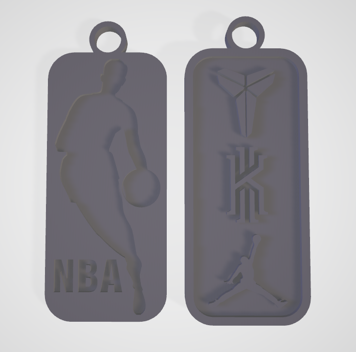 nba plate 3d print model in pendants 3dexport irving kobe basket basketball jordan keychain bryant wnba gadget 3D print model - Mito3D
