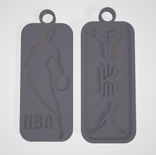 nba assiette 3d impression modèle in pendentifs 3dexport irving kobe panier basketball jordan porte clés bryant wnba gadget 3d print model - Mito3D