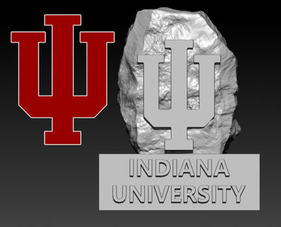 NCAA Indiana Hoosiers Universidad estatua decoración 3d impresión escultura 3d print model - Mito3D