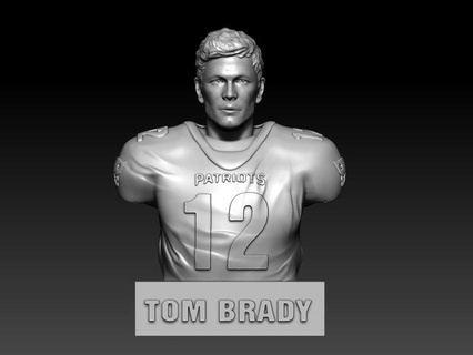 nfl Tom Brady Super Schüssel mvp 3d drucken 3d print model - Mito3D