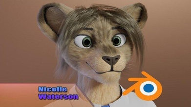 nicolle waterson anthro leonessa 3d modello in fantasia 3dexport pelliccia peloso animale mammifero miscelatore cicli donna truccato ragazza africano selvaggio 3d print model - Mito3D