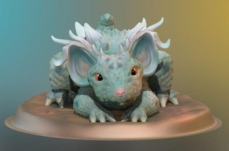 nidorina réaliste en 3d art la modélisation pokemon d'impression collection 3d print model - Mito3D