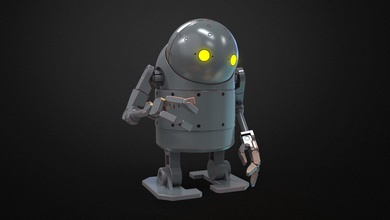 nier otomata küçük güdük robot 3d yazdır model in canavarlar yaratıklar 3dexport 3dprint 3dprinting aksolotl nierautomata kostüm oyunu kendin yap düşman oyunlar oyuncaklar hediye çocuk ps ps4 karakter 3d print model - Mito3D