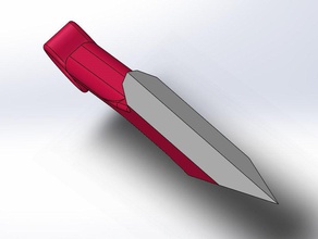 ninja metal knife 3dmodel weapon sharpe tool blacksmith bladed-weapon 3d print model - Mito3D
