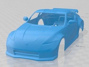 nissan 370z nismo 2009 imprimible cuerpo coche vehiculo espacio scalextric Tamiya rc miniz pasatiempo micro 3d print model - Mito3D