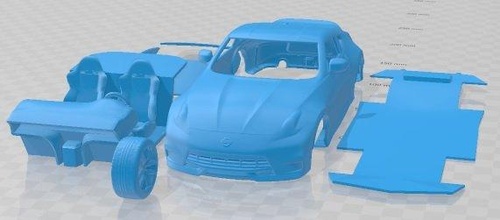 nissan 370z nismo 2015 imprimible coche vehiculo espacio scalextric Tamiya rc miniz pasatiempo micro 3d print model - Mito3D