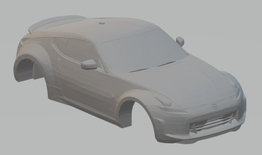nissan 370z 3d yazdır model in araç 3dexport döküm sıcak tekerlekler scx rcmodel radyo kontrol tamya ölçülü yazdırılabilir araba yuva slotcar tip sürüklenme datsun 3d print model - Mito3D