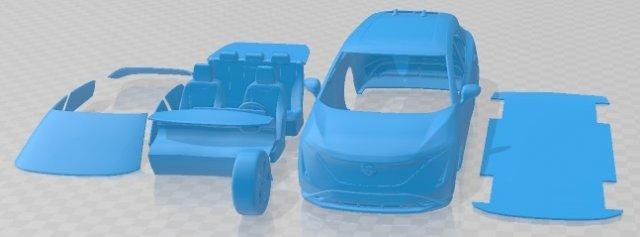 nissan ariya 2021 printable car automotive slot scalextric tamiya rc miniz hobby micro diecast 3d print model - Mito3D