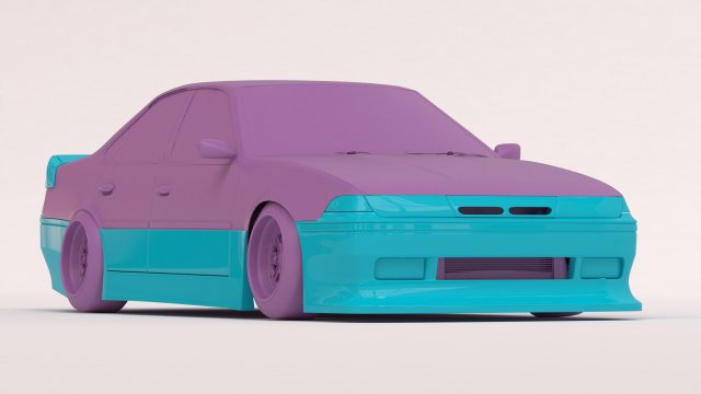 nissan cefiro a31 diana körper kit druckbar 3d drucken modell automobil 3dexport breiter widebody bodykit aerodynamisch jdm tuning rahmen maßstabgetreues heiße reifen tamiya 3dprint druckguss drift 3D print model - Mito3D