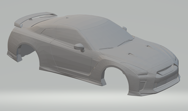 nissan gtr 2017 3d impresión modelo in vehículo 3dexport fundido presión ruedas calientes espacio coches tragamonedas gt gt1 gte caliente superdeportivos scx 3d print model - Mito3D