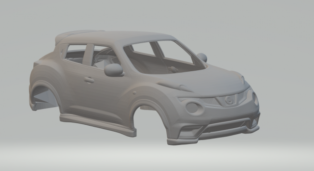 Nissan juke moulé pression roues chaudes fente voiture slot chaud jouets 3dpirnt impression imprimable 3D print model - Mito3D