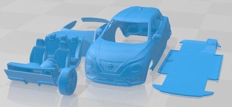 Nissan juke 2020 imprimable voiture fente scalextric tamiya rc miniz loisir micro 3d print model - Mito3D