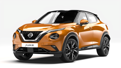 nissan juke 2020 3d model in compact cars 3dexport crossover cuv hatchback 5doors city car auto automobile japan japanese 2021 2022 3d print model - Mito3D