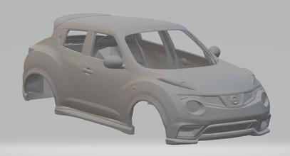 nissan juke 2011 printable body car 3d print model in automotive 3dexport slot scalextric tamiya rc miniz hobby micro 3d print model - Mito3D