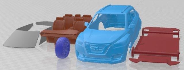 nissan chutes 2014 imprimível carro automotivo fenda escalextrico Tamiya rc miniz passatempo micro diecast 3d print model - Mito3D