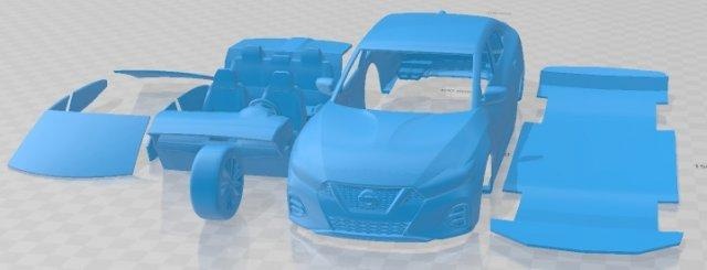Nissan maxima 2019 yazdırılabilir araba otomotiv yuva ölçülü Tamiya rc miniz hobi mikro 3d print model - Mito3D