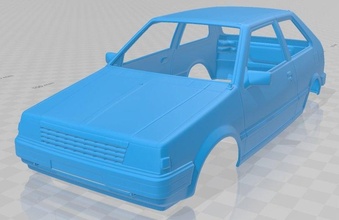 nissan micra 1982 printable body car 3d print model in automotive 3dexport slot scalextric tamiya rc miniz hobby micro 3d print model - Mito3D