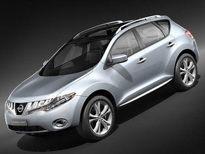 nissan murano 2009 midpoly 3d model in sport cars 3dexport 2007 2008 suv 4x4 offroad wagon utylity vechicle infinity japan mid-poly 3d print model - Mito3D