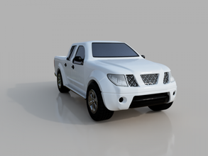 nissan navara 3dprint listo 3d impresión modelo in vehículo 3dexport miniatura coche vehiculo minúsculo construcción equipo auto 3d print model - Mito3D