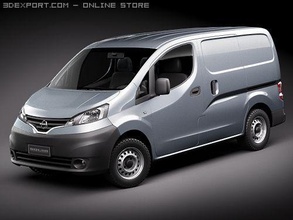 nissan nv200 2010 3d model in spor arabalar 3dexport nv 200 mpv kamyonet minivan kamyon japonya yardımcı program araç 3d print model - Mito3D