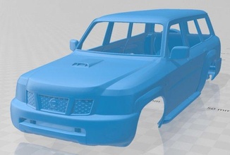 nissan patrol y61 5 door 2004 printable body car 3d print model in automotive 3dexport slot scalextric tamiya rc miniz hobby micro crawler 3d print model - Mito3D