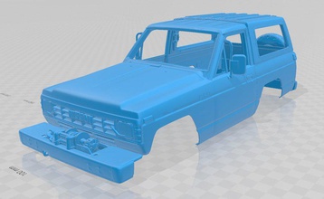 nissan safari 1985 yazdırılabilir vücut araba 3d yazdır model in otomotiv 3dexport yuva ölçülü tamiya rc miniz hobi 1 10 24 32 tarayıcı 3d print model - Mito3D